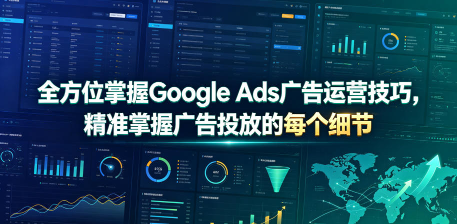 全方位掌握Google Ads广告运营技巧，精准掌握广告投放的每个细节【原创双语字幕】-佰因轻创网