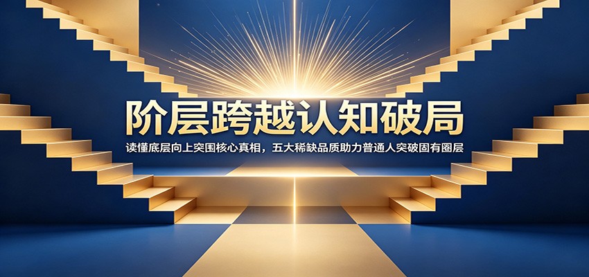阶层跨越认知破局：读懂底层向上突围核心真相，五大稀缺品质助力普通人突破固有圈层-佰因轻创网