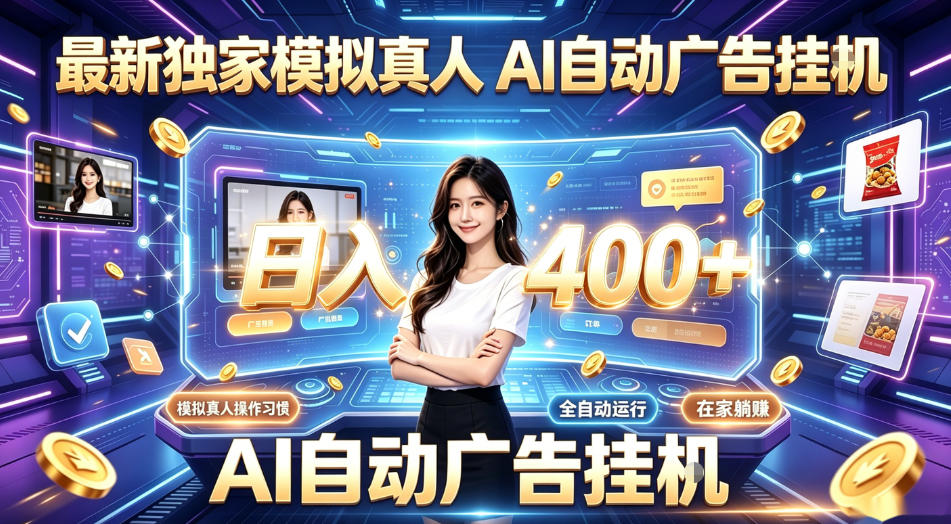 最新独家模拟真人，AI自动挂号挂G，日入400+，全程全自动运行，无需人工【揭秘】-佰因轻创网