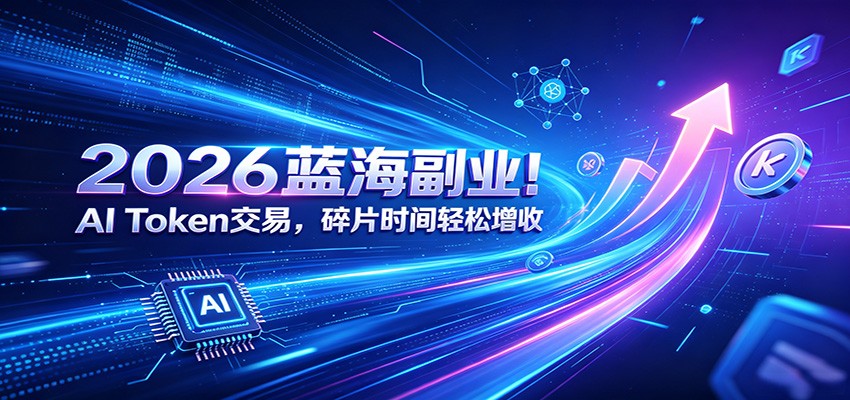 2026蓝海副业！AI Token交易，碎片时间轻松增收-佰因轻创网