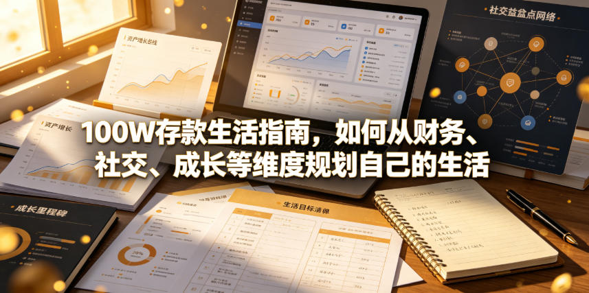付费文章：100W存款生活指南，如何从财务、社交、成长等维度规划自己的生活-佰因轻创网