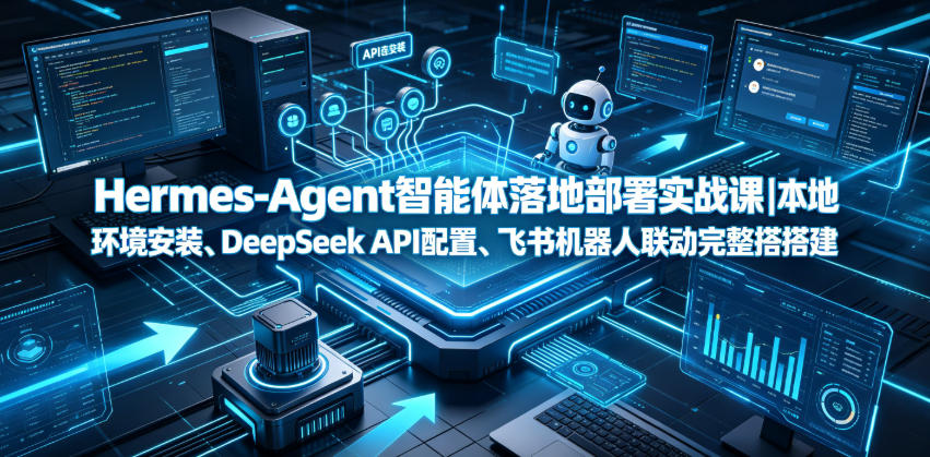 Hermes-Agent智能体落地部署实战课｜本地环境安装、DeepSeek API配置、飞书机器人联动完整搭建教程-佰因轻创网