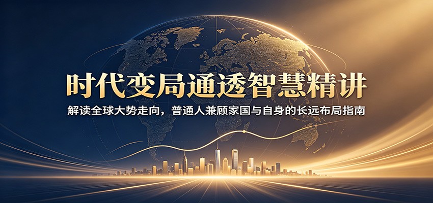 时代变局通透智慧精讲：解读全球大势走向，普通人兼顾家国与自身的长远布局指南-佰因轻创网