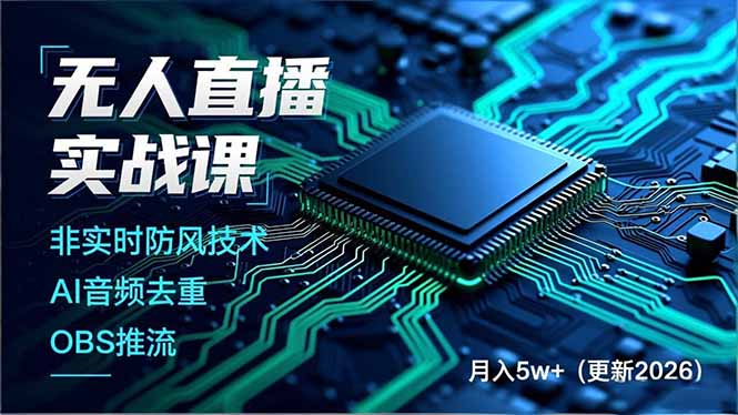 无人直播实战课(更新6月-佰因轻创网