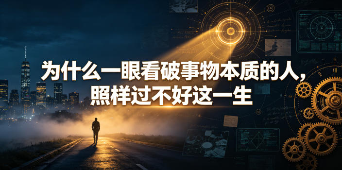 付费文章:为什么一眼看破事物本质的人,照样过不好这一生-佰因轻创网
