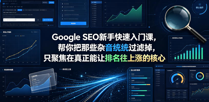 Google SEO新手快速入门课，帮你把那些杂音统统过滤掉，只聚焦在真正能让排名往上涨的核心动作【原创双语字幕】-佰因轻创网