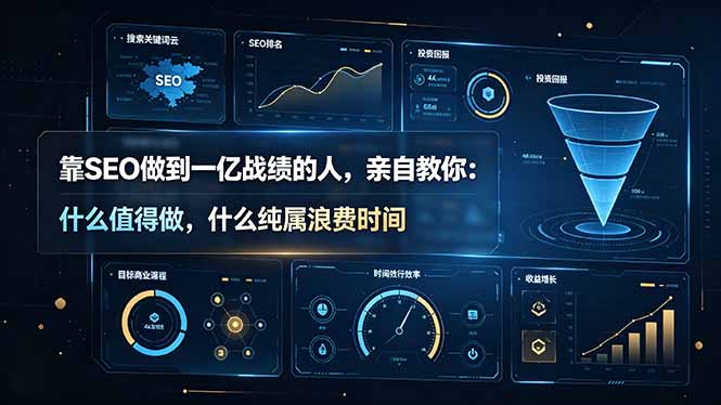 靠SEO做到一亿战绩的人，亲自教你：什么值得做，什么纯属浪费时间【原创双语字幕】-佰因轻创网