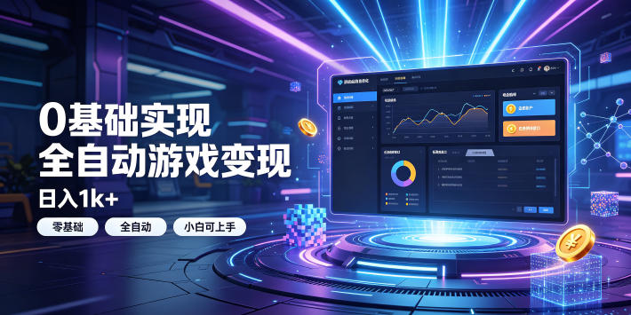 0基础实现全自动游戏变现，日入1k+，小白直接上手搞钱！【揭秘】-佰因轻创网
