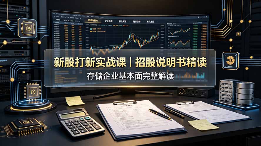 付费文章：新股打新实战课｜招股说明书精读，存储企业基本面完整解读-佰因轻创网