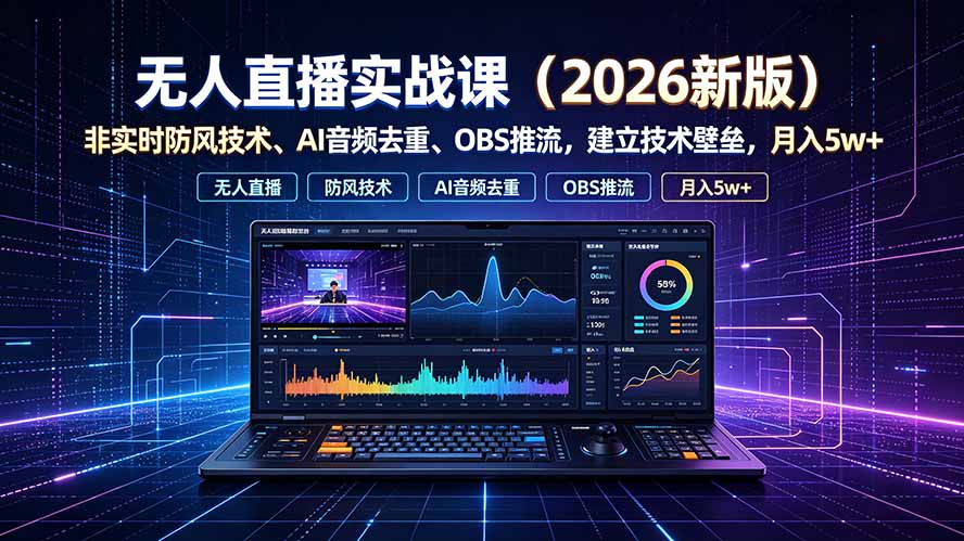无人直播实战课(更新7月-佰因轻创网
