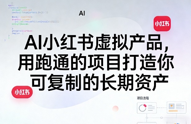 AI小红书虚拟产品，用跑通的项目打造你可复制的长期资产(更新0712)-佰因轻创网