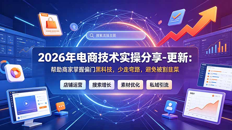 2026年电商技术实操分享-更新7月：帮助商家掌握偏门黑科技，少走弯路，避免被割韭菜-佰因轻创网