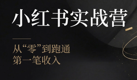 金金老师·小红书实战营-佰因轻创网