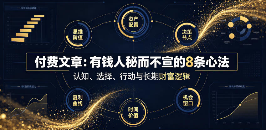 付费文章：有钱人秘而不宣的8条心法-佰因轻创网