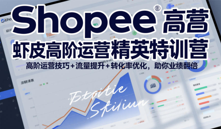 Shopee虾皮高阶运营精英特训营，高阶运营技巧+流量提升+转化率优化，助你业绩翻倍(更新26年7月)-佰因轻创网