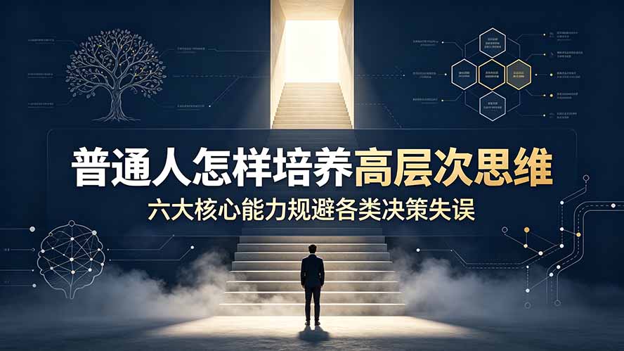 付费文章：普通人怎样培养高层次思维，六大核心能力规避各类决策失误-佰因轻创网