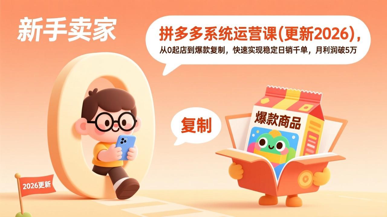 拼多多系统运营课(更新7月-佰因轻创网