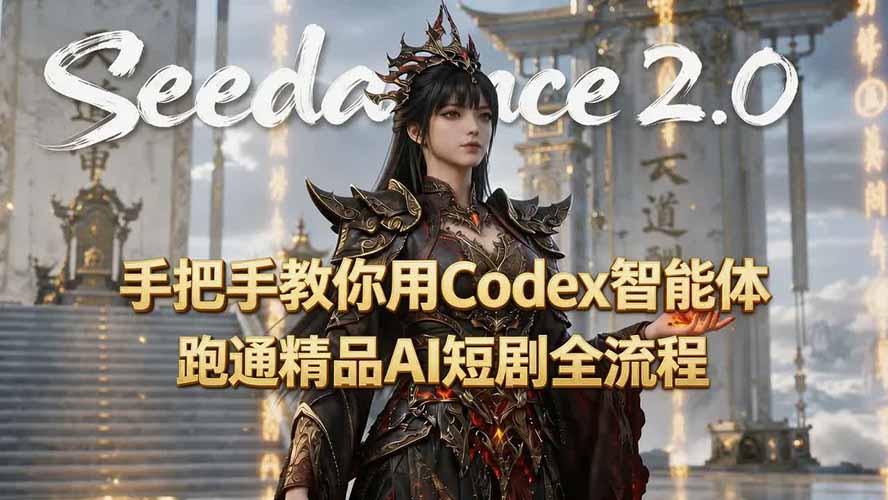 手把手教你用Seedance2.0+Codex智能体跑通精品AI短剧全流程(附3种skill技能-佰因轻创网