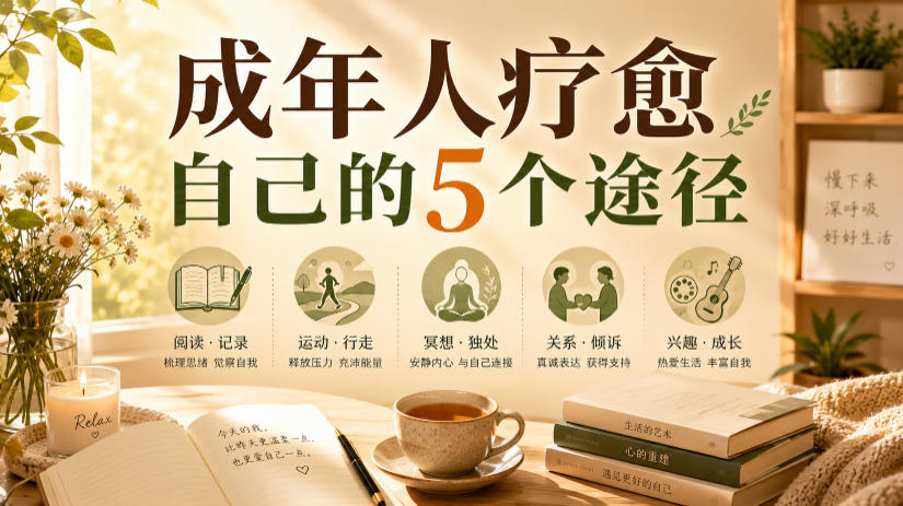 付费文章：成年人疗愈自己的5个途径-佰因轻创网
