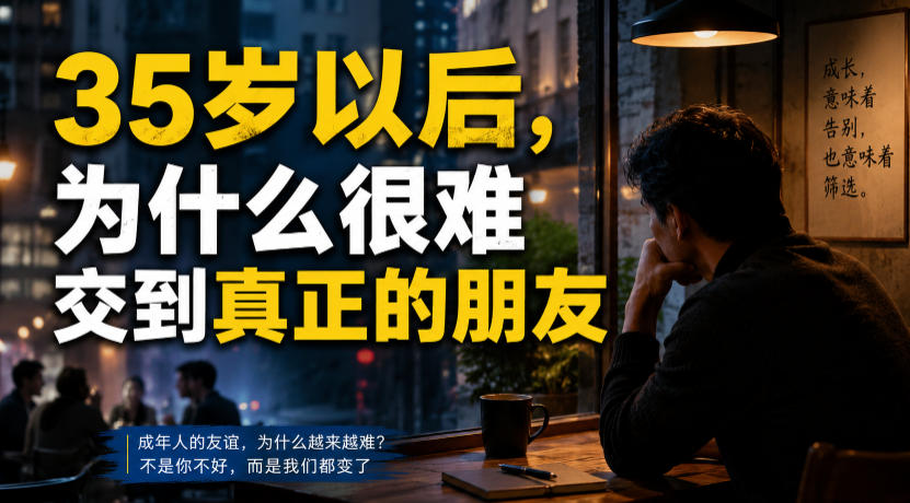 付费文章：35岁以后，为什么很难交到真正的朋友-佰因轻创网