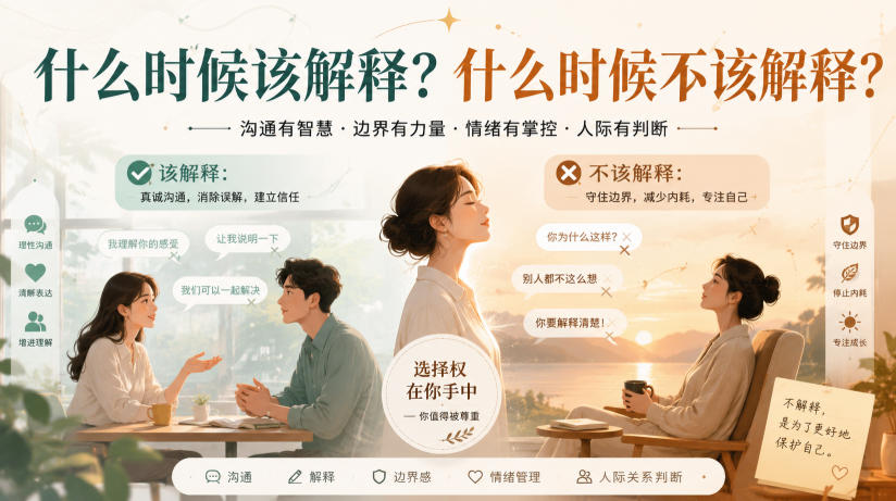 付费文章：什么时候该解释？什么时候不该解释？-佰因轻创网