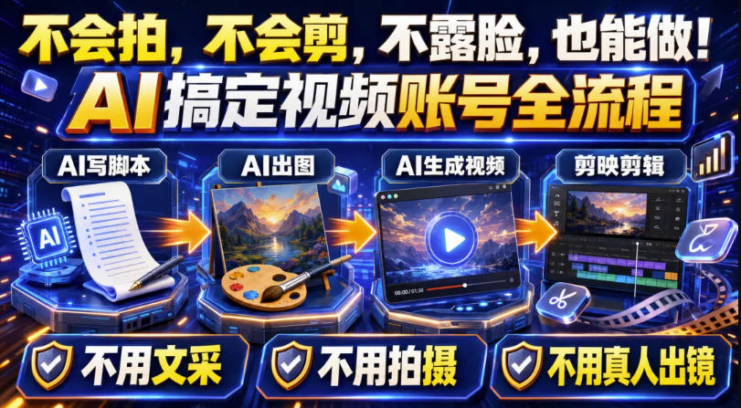 AI短视频起号实战项目，用AI做视频起号，45天涨粉12W，一条广告8.5k，广告接到手软，引流、变现两不误！-佰因轻创网