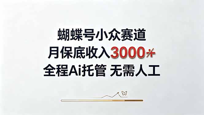 视频号小众领域，月收入3000+， 全程Ai托管操作  新人2天学会！-佰因轻创网
