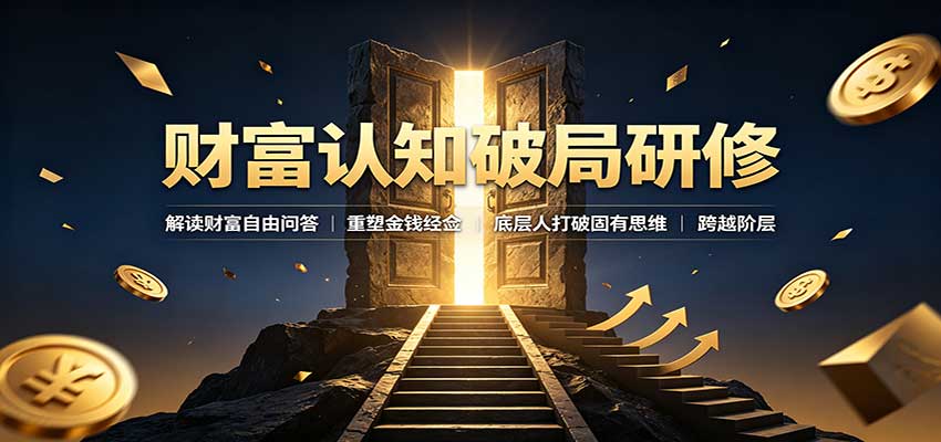 财富认知破局研修：解读”孙割”，重塑金钱观念，底层人打破固有思维跨越阶层-佰因轻创网