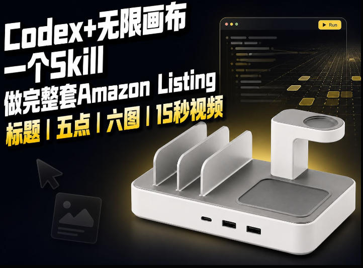 我用一个Codex Skill做完Amazon Listing：标题、五点、六图和视频全流程-佰因轻创网