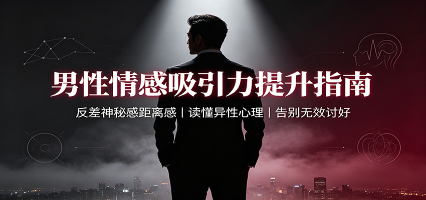 男性情感吸引力提升指南：反差神秘感距离感，读懂异性心理，告别无效讨好-佰因轻创网