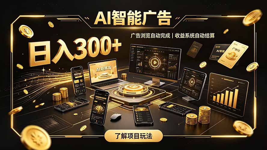 自研 AI 系统｜轻资产起步｜长期稳定收益｜宝妈 上班族轻轻松松日入300+-佰因轻创网