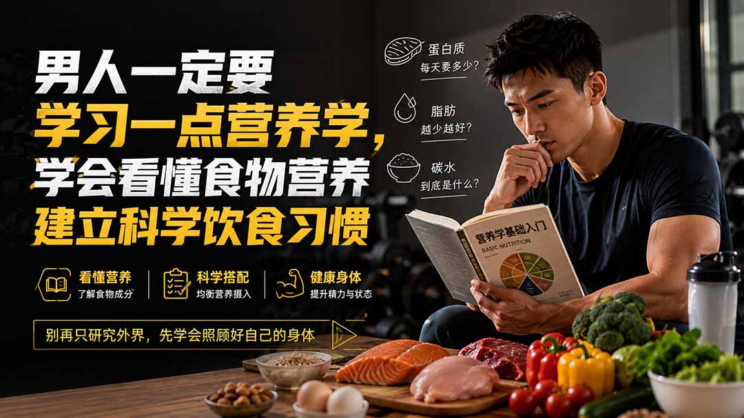 付费文章：男人一定要学习一点营养学，学会看懂食物营养建立科学饮食习惯-佰因轻创网