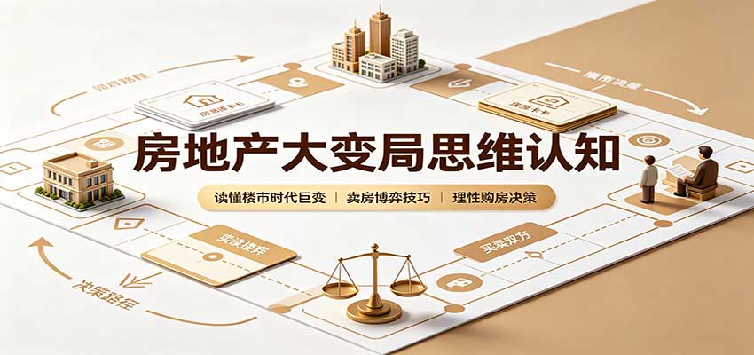 房地产大变局思维认知：读懂楼市时代巨变，卖房博弈技巧，理性购房决策-佰因轻创网