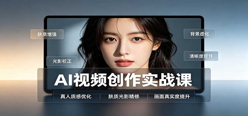 AI视频创作实战课：人物面部情绪调试，真人质感优化，提示词模板与变现方向-佰因轻创网