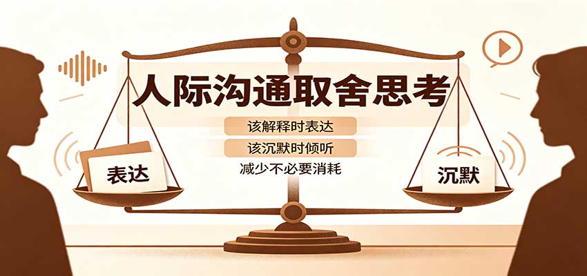 人际沟通取舍思考：分清解释与沉默边界，拿捏职场生活沟通分寸减少情绪内耗-佰因轻创网