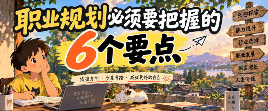 付费文章：职业规划必须要把握的6个要点-佰因轻创网