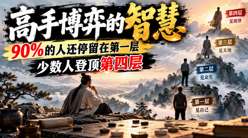 付费文章：高手博弈的智慧，90%的人还停留在第一层，少数人登顶第四层-佰因轻创网