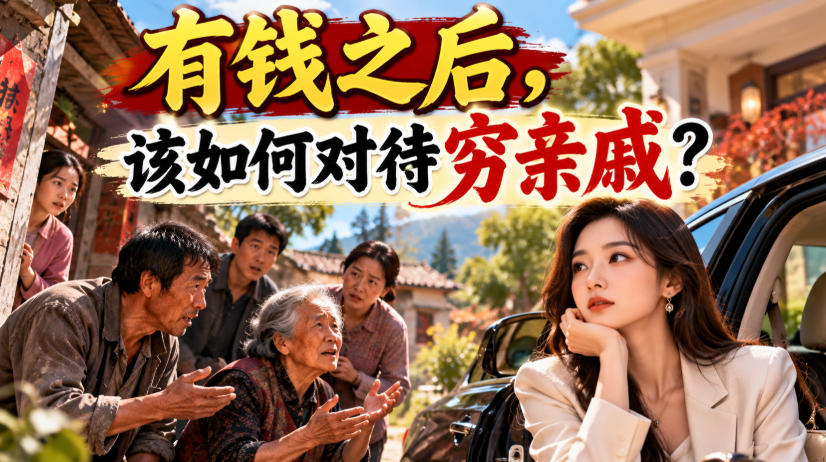 某公众号付费文章：有钱之后，该如何对待穷亲戚？-佰因轻创网