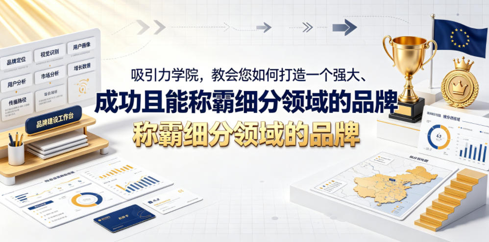 吸引力学院，教会您如何打造一个强大、成功且能称霸细分领域的品牌！【原创双语字幕】-佰因轻创网