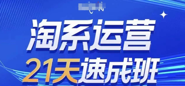 淘系运营21天速成班，0基础轻松搞定淘系运营，不做假把式，快速复制落地(更新26年6月)-佰因轻创网