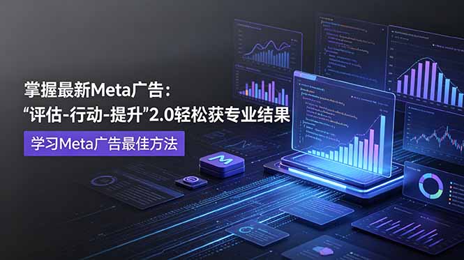 掌握最新的Meta广告，通过“评估-行动-提升”2.0版本轻松获得专业级结果。学习目前学习Meta广告的最佳方法-佰因轻创网